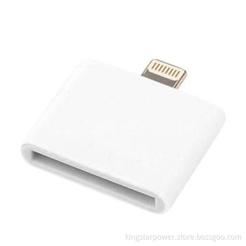 Ultra Tiny and Slim 30 Pin Female to Apple 8 Pin Male Sync and Charge Adapter for iPhone 5 iPad Mini